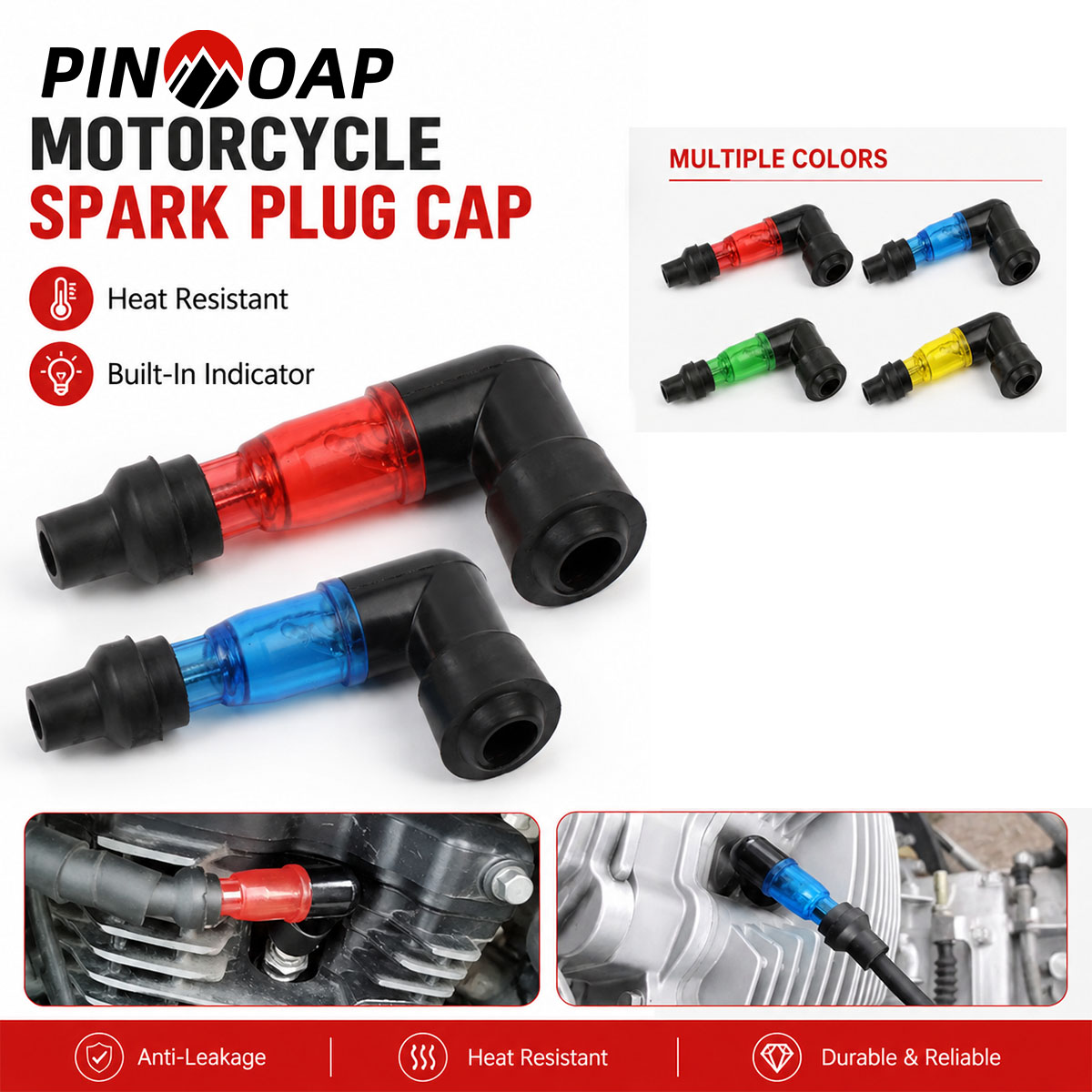 Motorcycle Spark Plug - PINMOAP 1/2PCS Performans Motosiklet Bujisi Ateşleme
